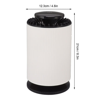 Home Air Purifier Desktop Air Cleaner Small Table Lamp with Filter for Bedroom Office Elegant White V1294-YM0521-3113230076211