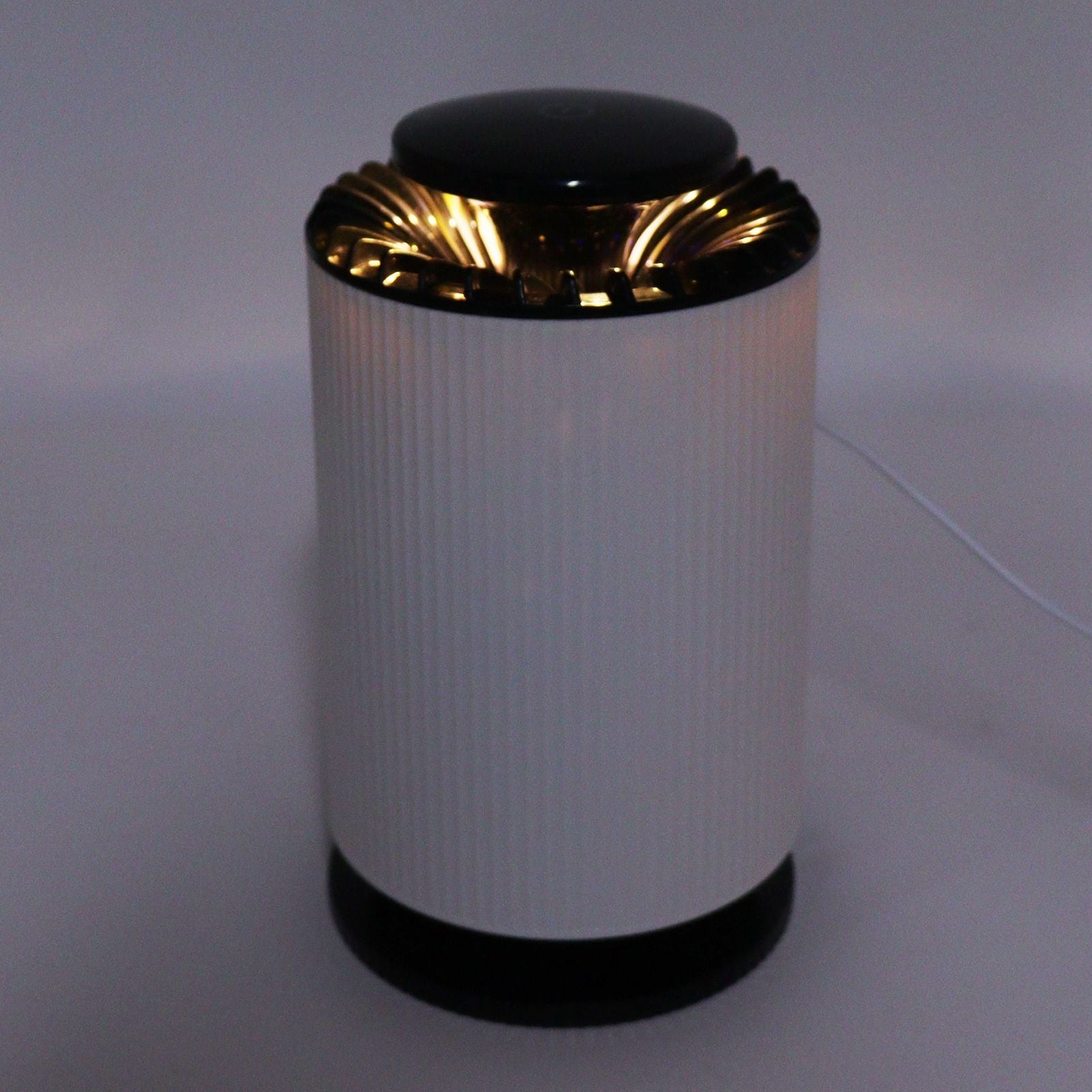 Home Air Purifier Desktop Air Cleaner Small Table Lamp with Filter for Bedroom Office Elegant White V1294-YM0521-3113230076211