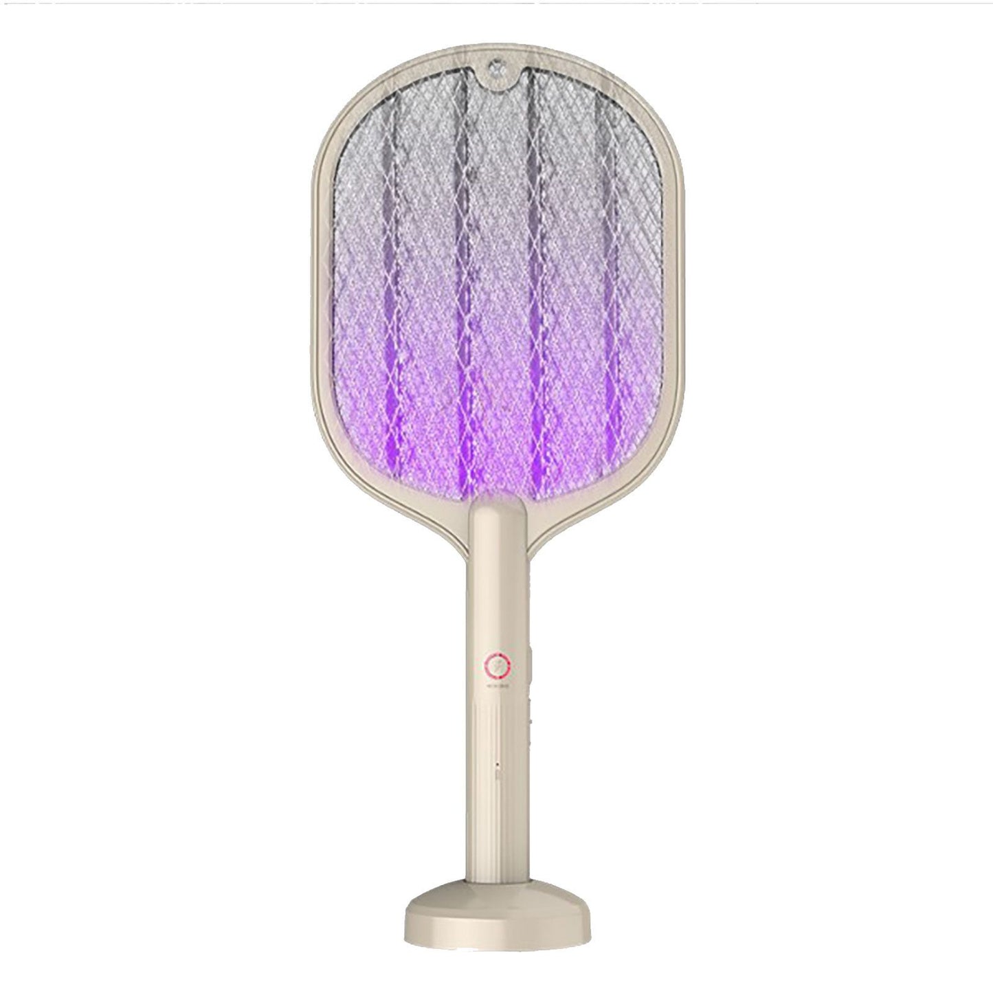 Electric Fly Swatter USB Charging 2 in 1 Fly Killer Racket with 3 Layer Mesh for Home Use White V1294-YM0521-3113230076611