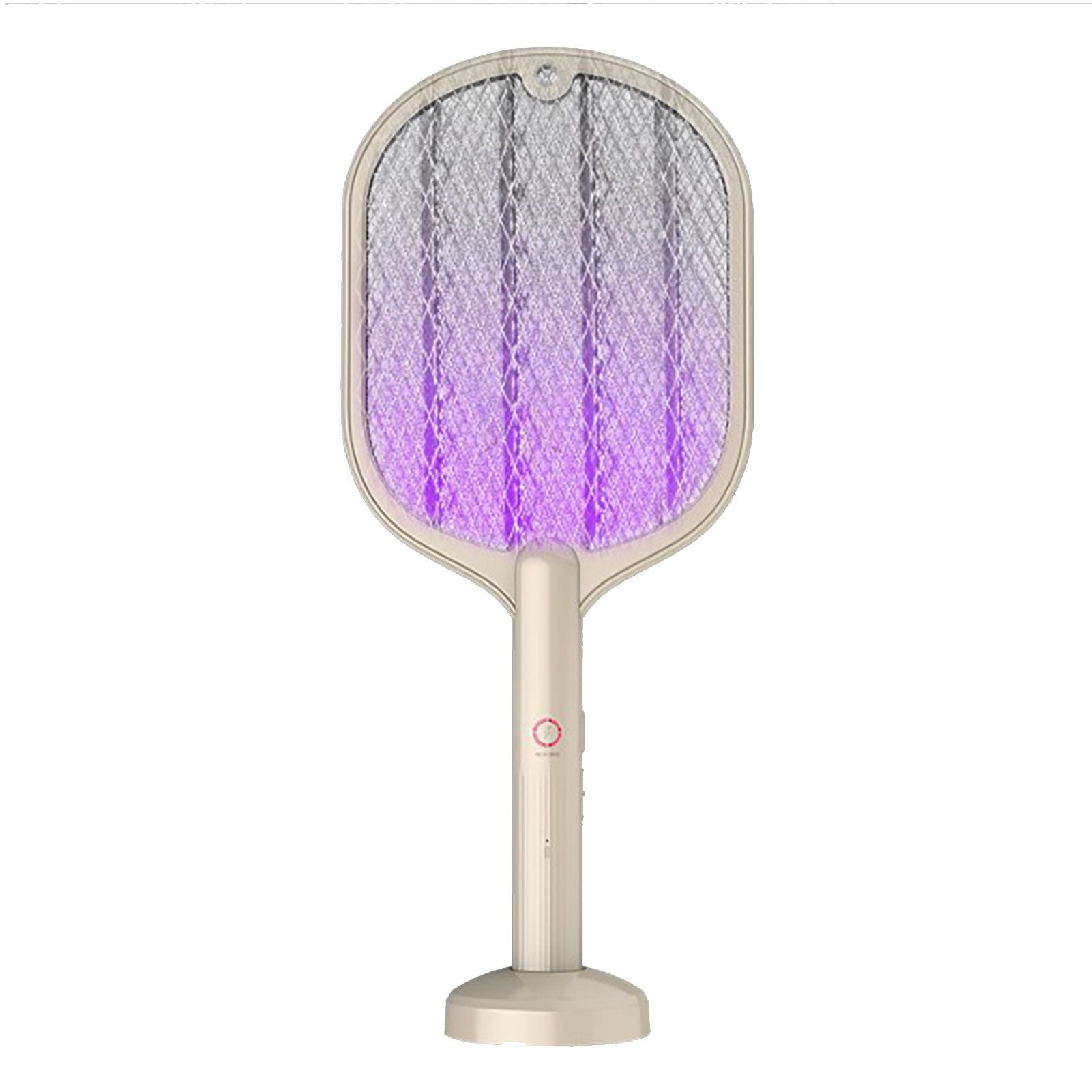 Electric Fly Swatter USB Charging 2 in 1 Fly Killer Racket with 3 Layer Mesh for Home Use White V1294-YM0521-3113230076611
