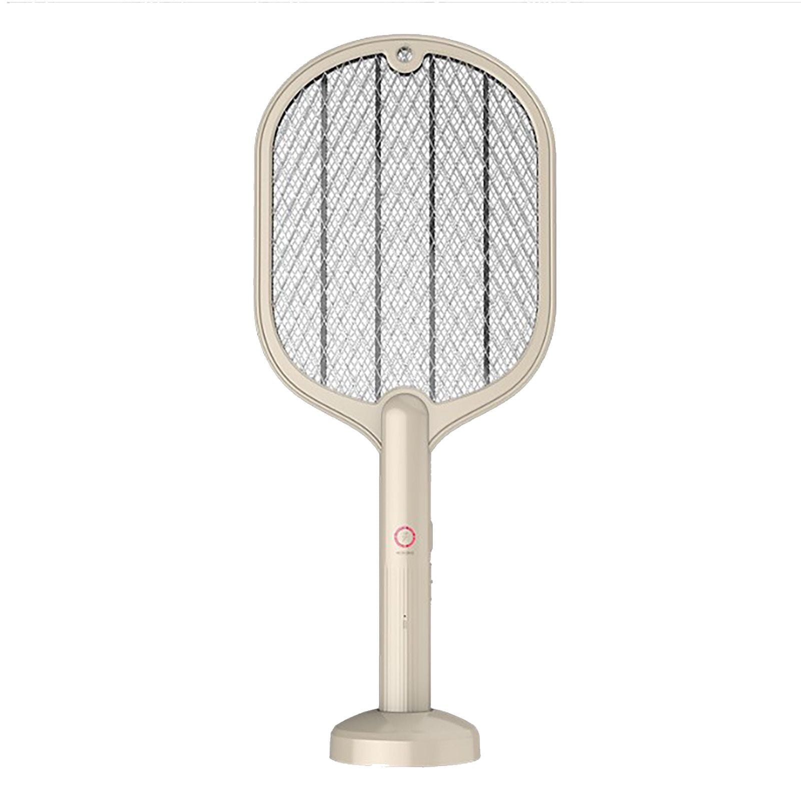 Electric Fly Swatter USB Charging 2 in 1 Fly Killer Racket with 3 Layer Mesh for Home Use White V1294-YM0521-3113230076611