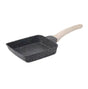 Frying Pan Aluminium Fast Conduction 3 Layers Thickened Wooden Handle Cooking Skillet for Family Kitchen V1294-YM0521-3113230081511