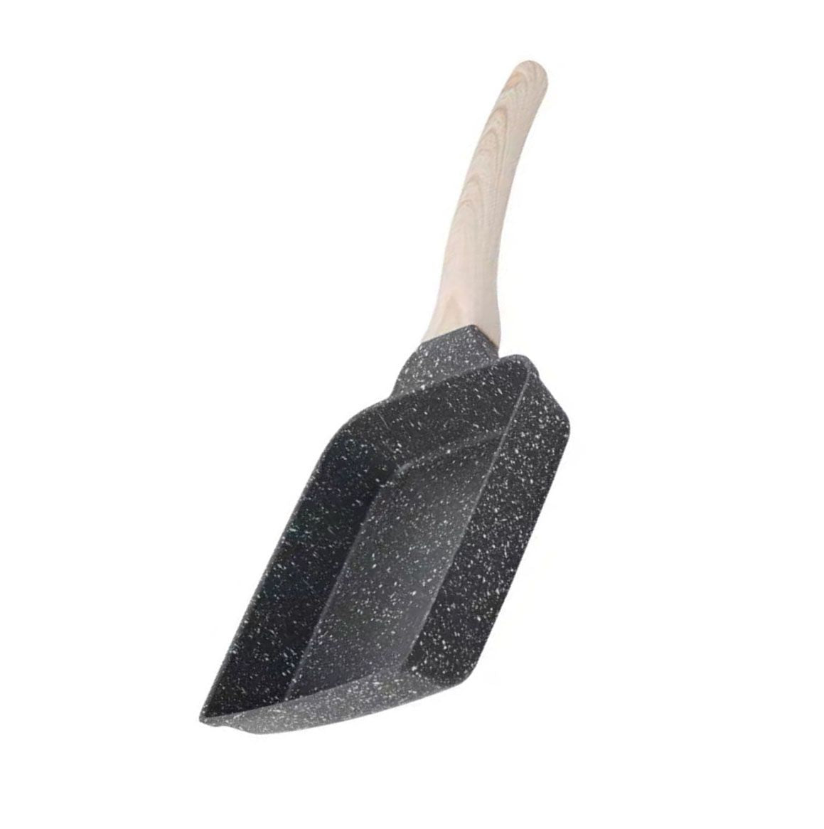 Frying Pan Aluminium Fast Conduction 3 Layers Thickened Wooden Handle Cooking Skillet for Family Kitchen V1294-YM0521-3113230081511