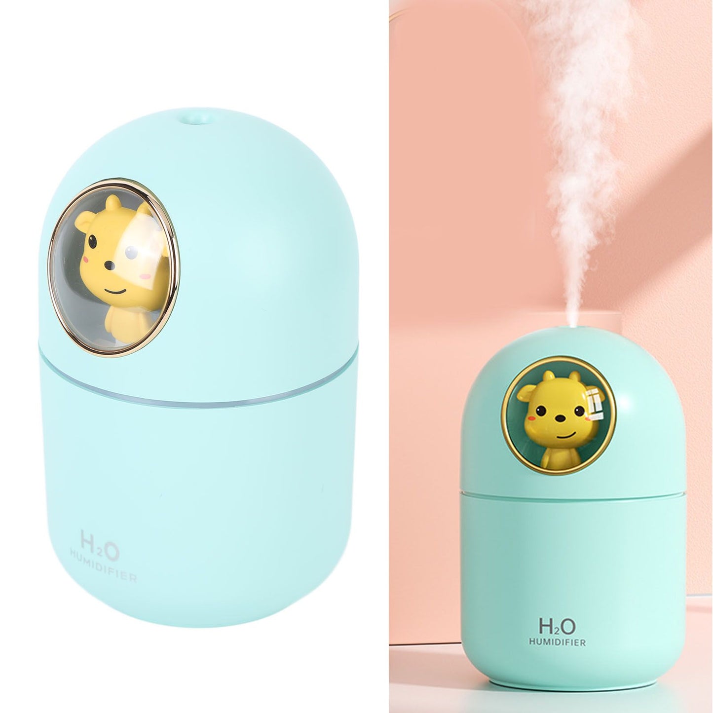 Humidifier Aroma Diffuser USB Power Supply 300ml Capacity Auto Shutdown Home Decoration for Room Office Blue V1294-YM0521-3113230084213