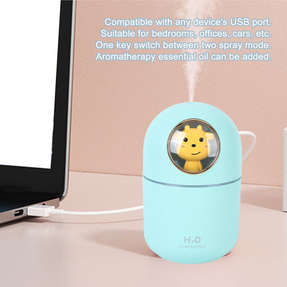 Humidifier Aroma Diffuser USB Power Supply 300ml Capacity Auto Shutdown Home Decoration for Room Office Blue V1294-YM0521-3113230084213