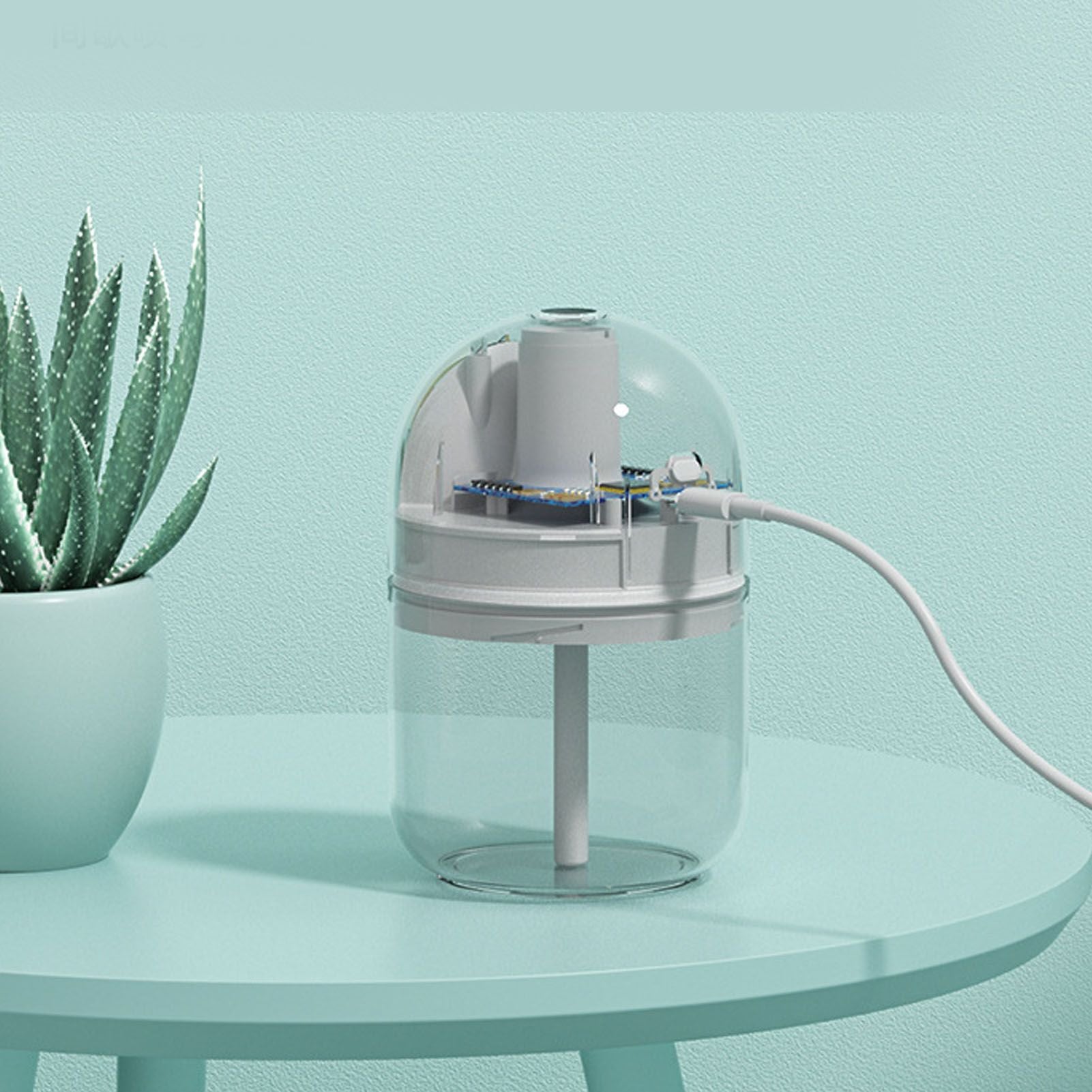 Humidifier Aroma Diffuser USB Power Supply 300ml Capacity Auto Shutdown Home Decoration for Room Office Blue V1294-YM0521-3113230084213