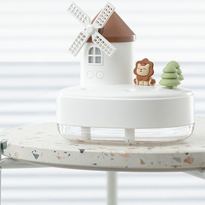 Humidifier Music Box with Warm Night Light Dual Spray Wireless Small Table Humidifier for Bedroom Office White V1294-YM0521-3113230084311