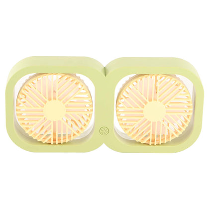 Double Head Desktop Fan 2 Speed Adjustment USB Cooling Fan with Battery For Office Bedroom Dorm Classroom V1294-YM0521-3113230088613
