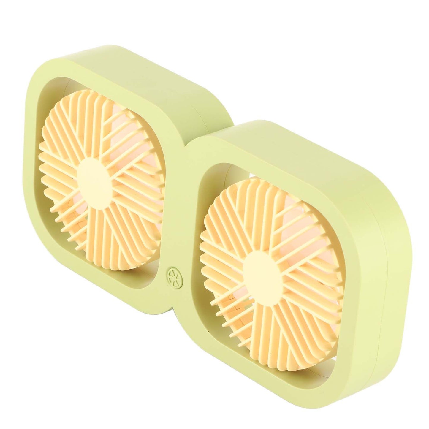 Double Head Desktop Fan 2 Speed Adjustment USB Cooling Fan with Battery For Office Bedroom Dorm Classroom V1294-YM0521-3113230088613