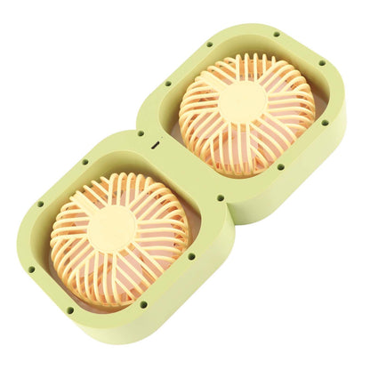 Double Head Desktop Fan 2 Speed Adjustment USB Cooling Fan with Battery For Office Bedroom Dorm Classroom V1294-YM0521-3113230088613