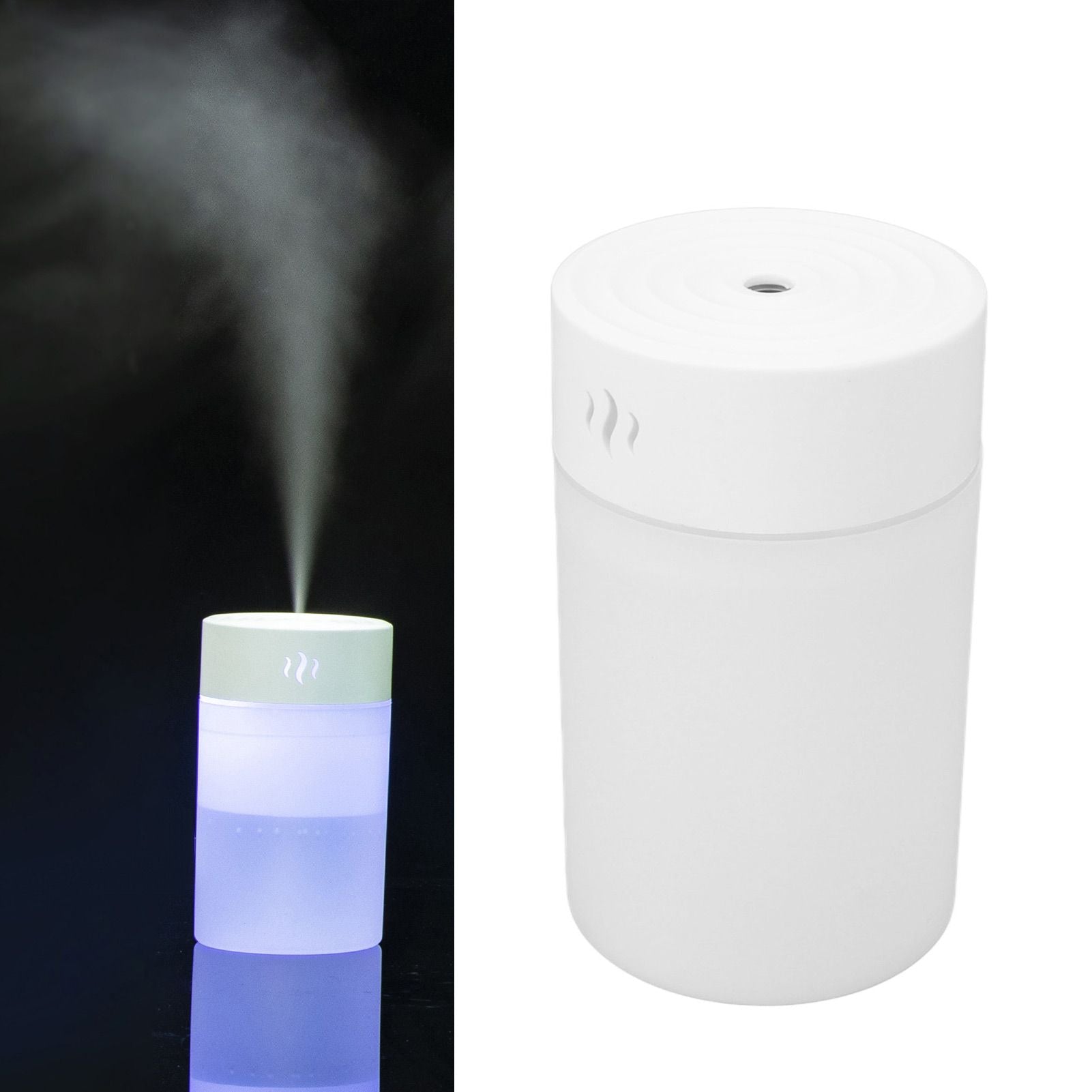Mini Humidifier 260ml Colorful LED Light USB Charge Simple White Portable Desk Humidifier for Bedroom Office V1294-YM0521-3113230092111