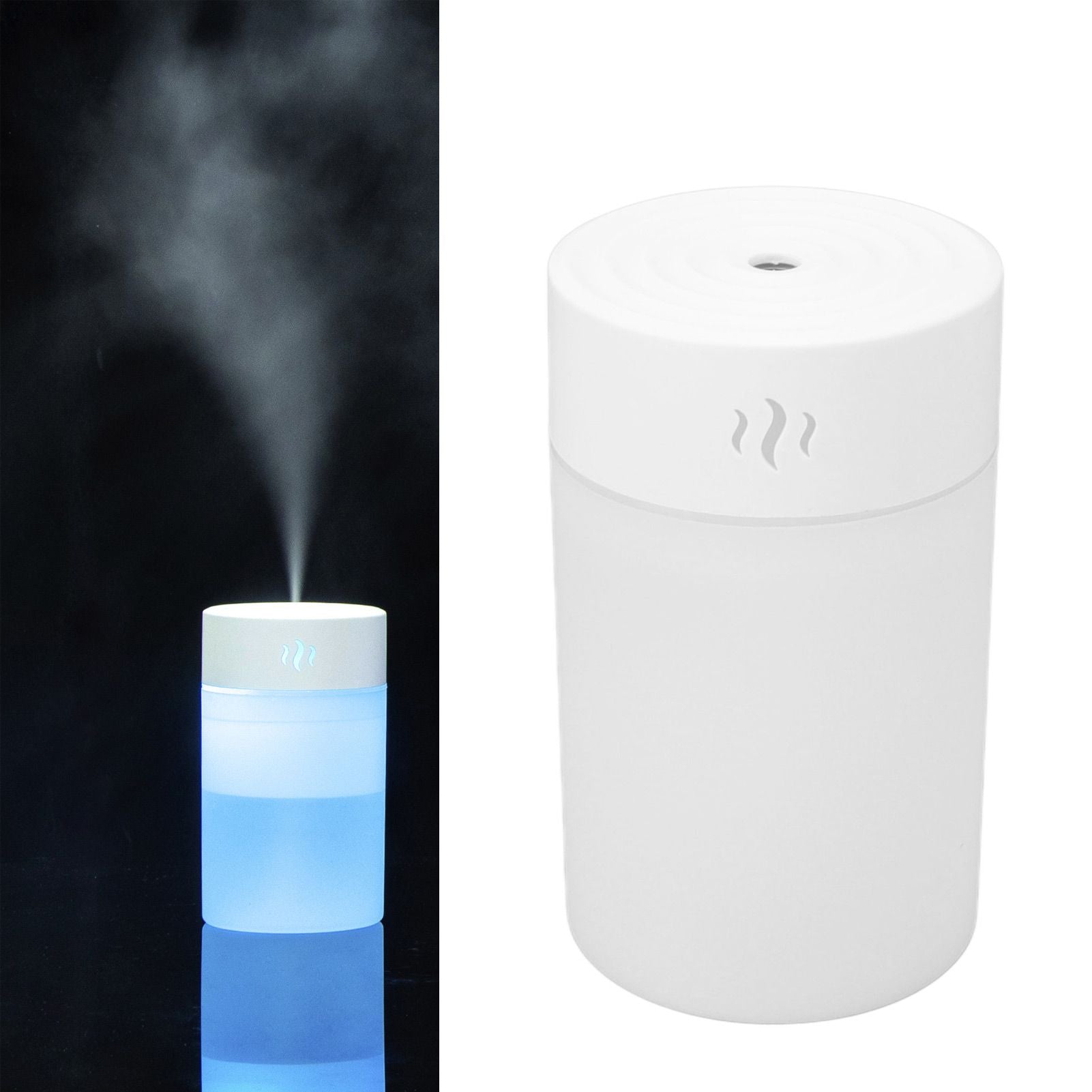 Mini Humidifier 260ml Colorful LED Light USB Charge Simple White Portable Desk Humidifier for Bedroom Office V1294-YM0521-3113230092111