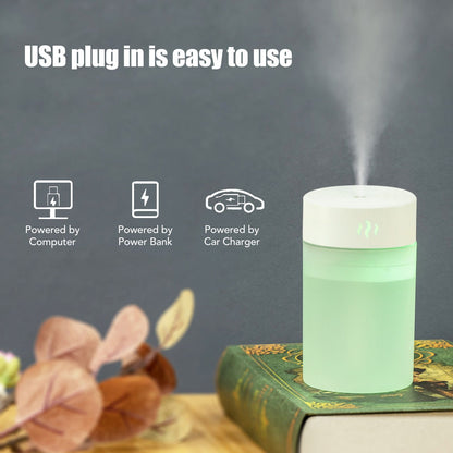 Mini Humidifier 260ml Colorful LED Light USB Charge Simple White Portable Desk Humidifier for Bedroom Office V1294-YM0521-3113230092111