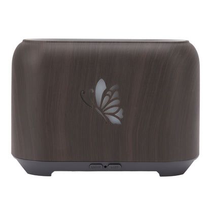 150ml Flame Diffuser Humidifier Prevents Dryness Silent Operation Wood Grain Humidifier with 7 Color Lights V1294-YM0521-3113230092511