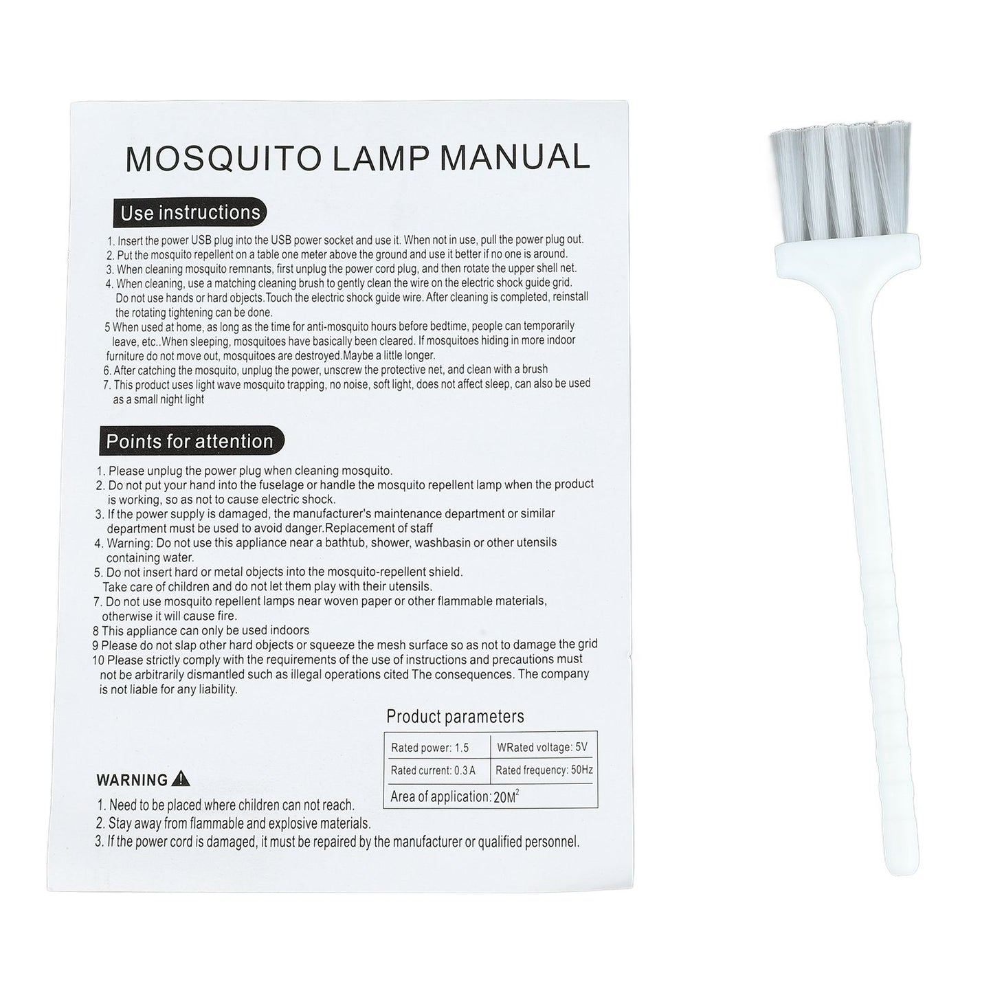 Bug Killing Lamp Purple Light USB 360 Degree Electric Shock Bug Trap Lamp for Home Camping V1294-YM0521-3113230099111