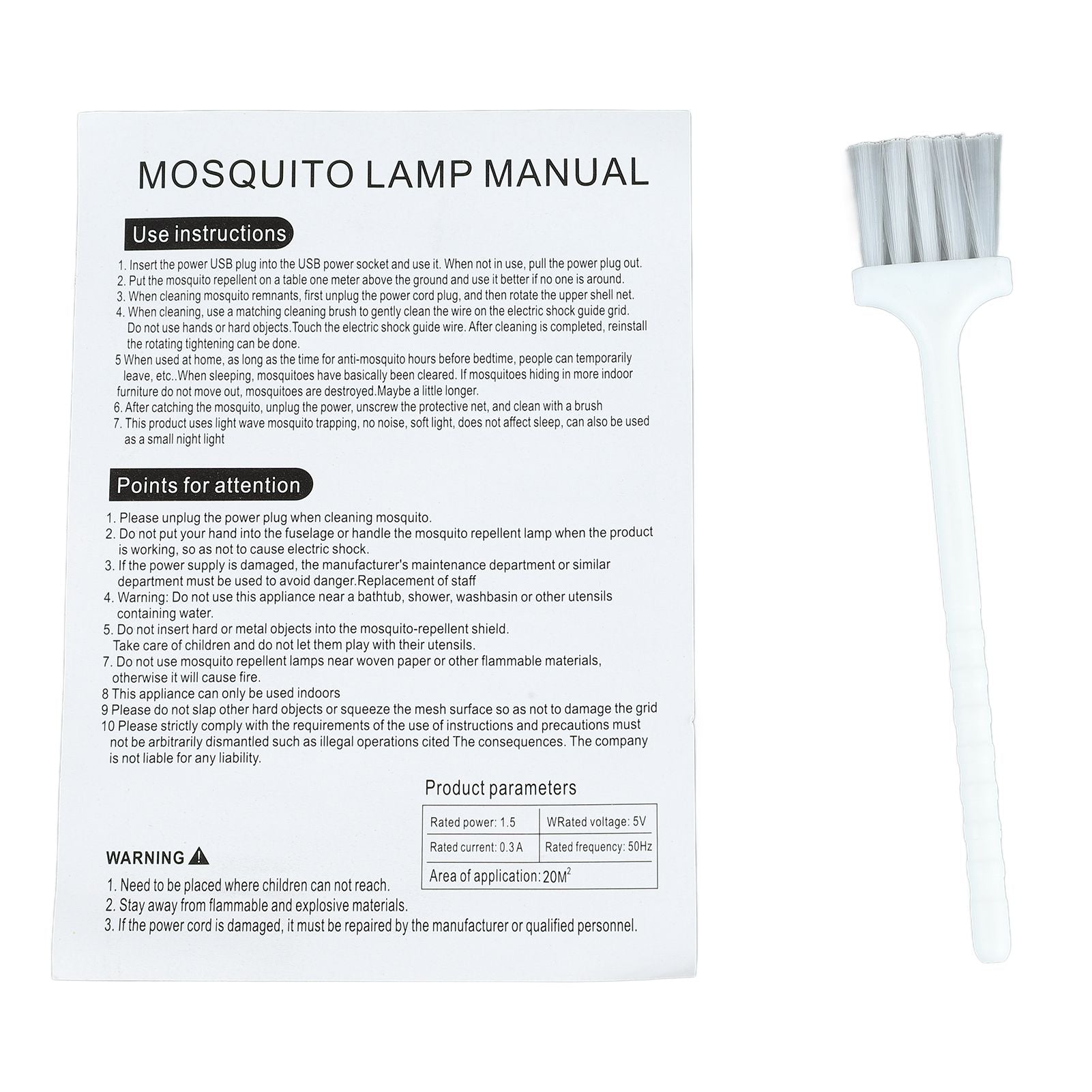 Bug Killing Lamp Purple Light USB 360 Degree Electric Shock Bug Trap Lamp for Home Camping V1294-YM0521-3113230099111