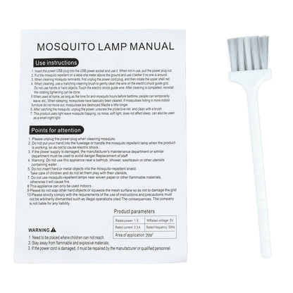 Bug Killing Lamp Purple Light USB 360 Degree Electric Shock Bug Trap Lamp for Home Camping V1294-YM0521-3113230099111