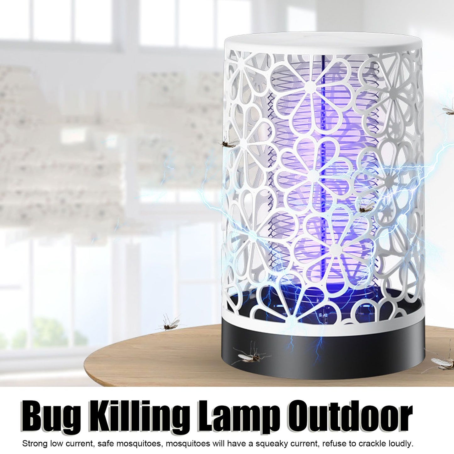 Bug Killing Lamp Purple Light USB 360 Degree Electric Shock Bug Trap Lamp for Home Camping V1294-YM0521-3113230099111