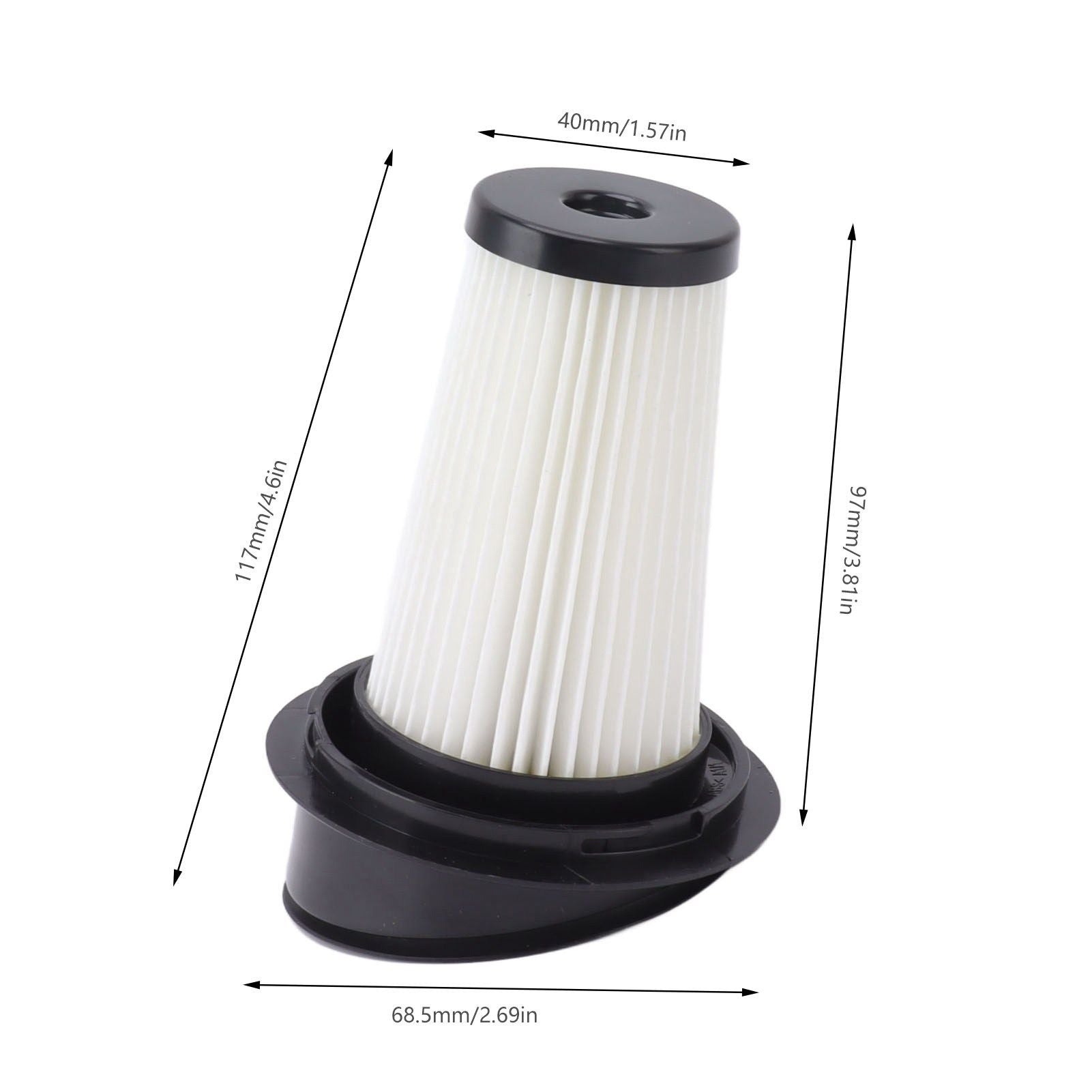 2PCS Dust Filter for ZR005201 2950 RH6543 RH6545WH ABS High Efficiency Reusable Washable Filter Replacement V1294-YM0521-3113230100511
