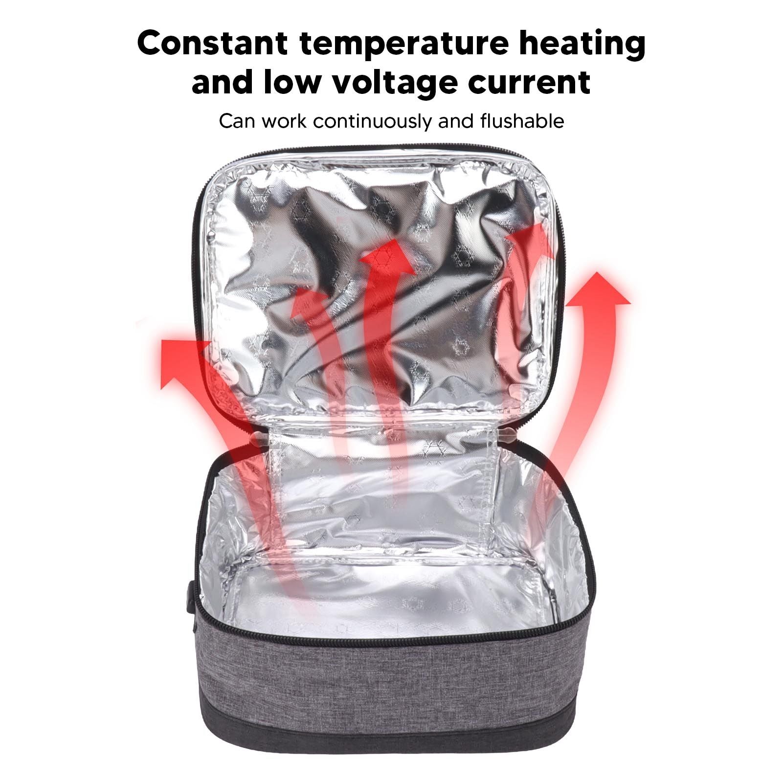 USB Heating Insulation Bag Portable Electric Heating Food Container Constant Temperature Heating Bag for V1294-YM0521-3113230102012