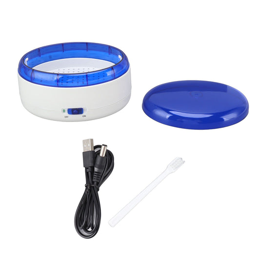 Jewelry Cleaner Machine ABS Quick Washing Portable Glasses Cleaner Machine for Ring Earing Glasses Cosmetic V1294-YM0521-3113230102911