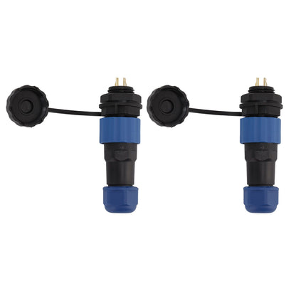 2Pcs SD16 IP68 Waterproof Aviation Connector SD16 Female Plug Male Socket G3/8 Thread SD16 2Pin Rear Nut V1294-YM0521-3114220111911
