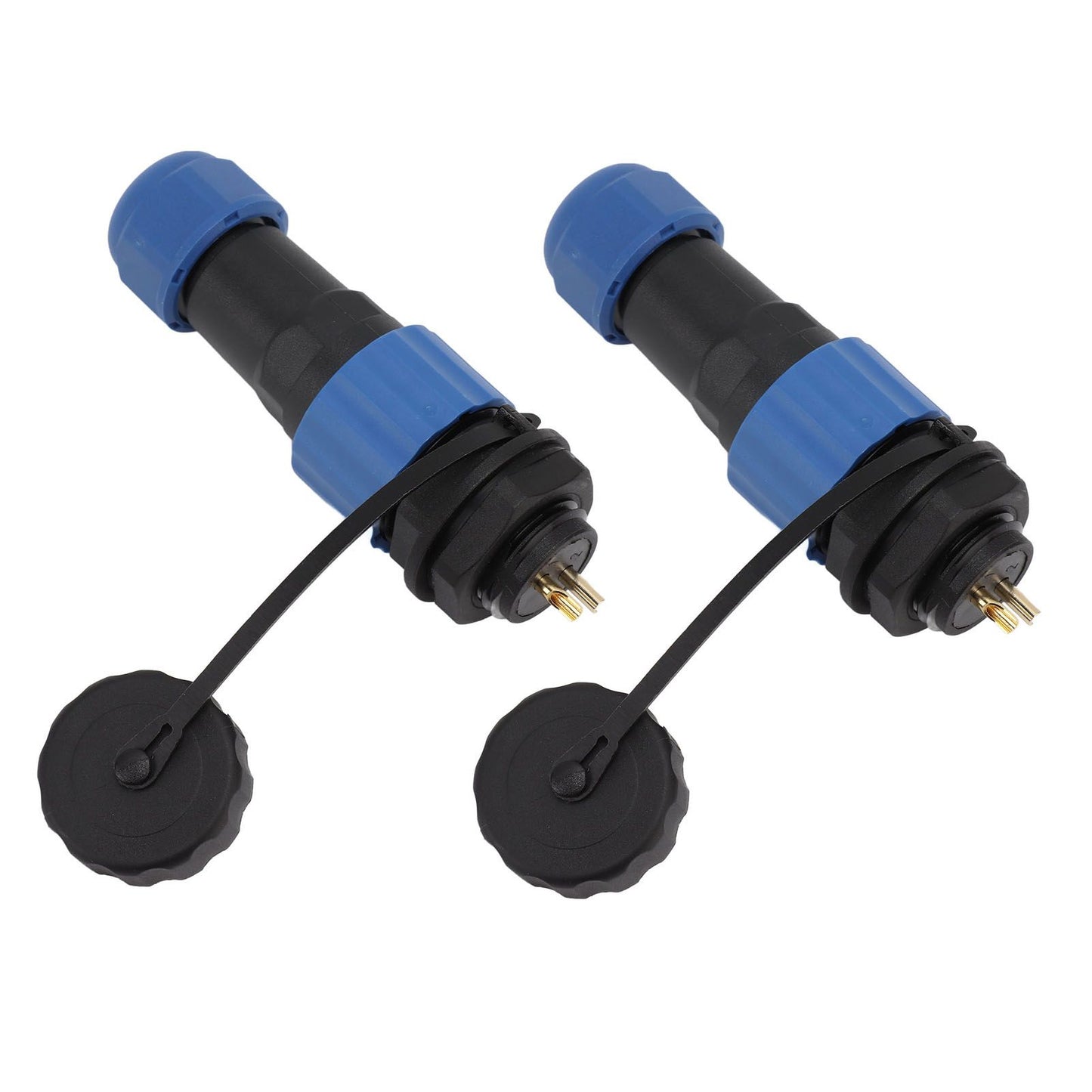 2Pcs SD16 IP68 Waterproof Aviation Connector SD16 Female Plug Male Socket G3/8 Thread SD16 2Pin Rear Nut V1294-YM0521-3114220111911