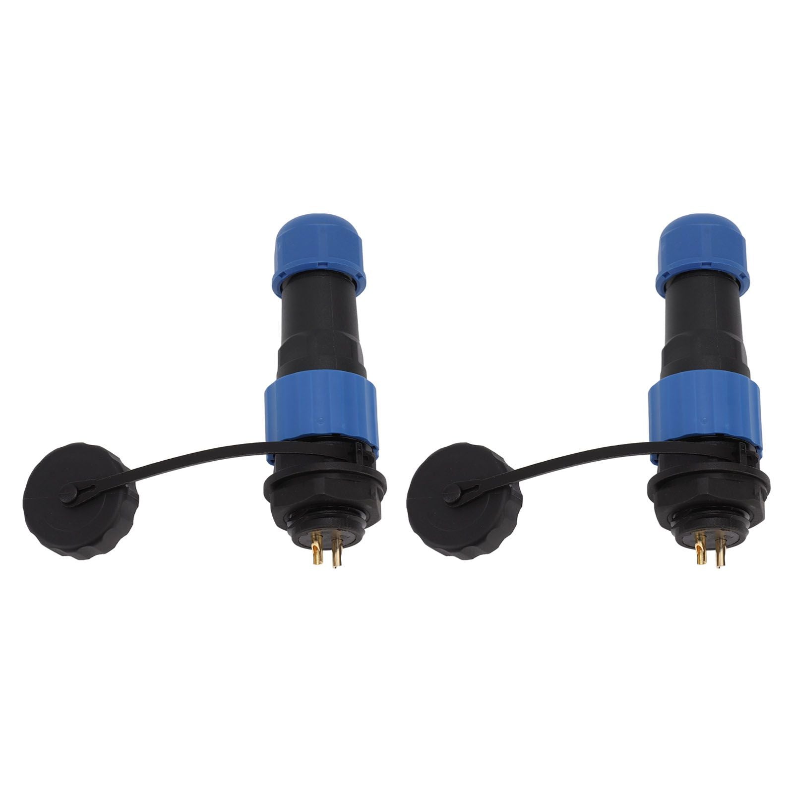 2Pcs SD16 IP68 Waterproof Aviation Connector SD16 Female Plug Male Socket G3/8 Thread SD16 2Pin Rear Nut V1294-YM0521-3114220111911