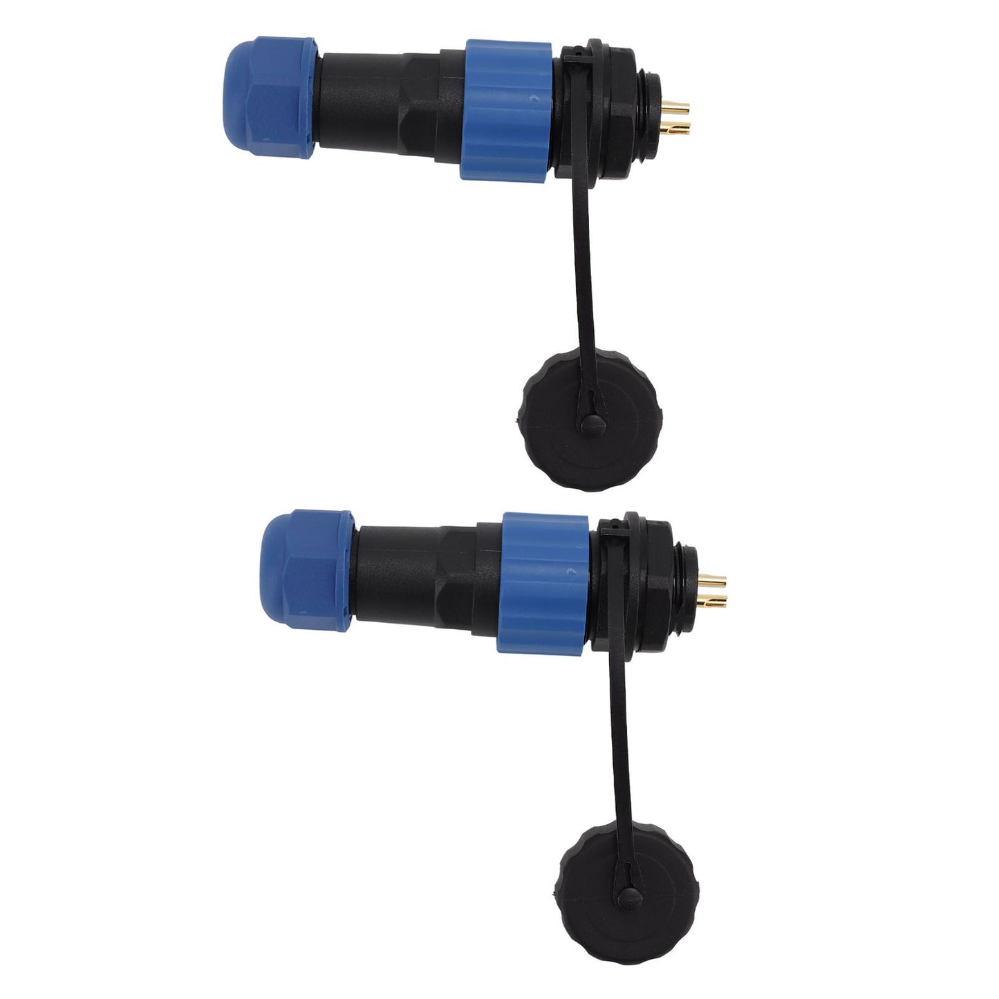 2Pcs SD16 IP68 Waterproof Aviation Connector SD16 Female Plug Male Socket G3/8 Thread SD16 2Pin Rear Nut V1294-YM0521-3114220111911