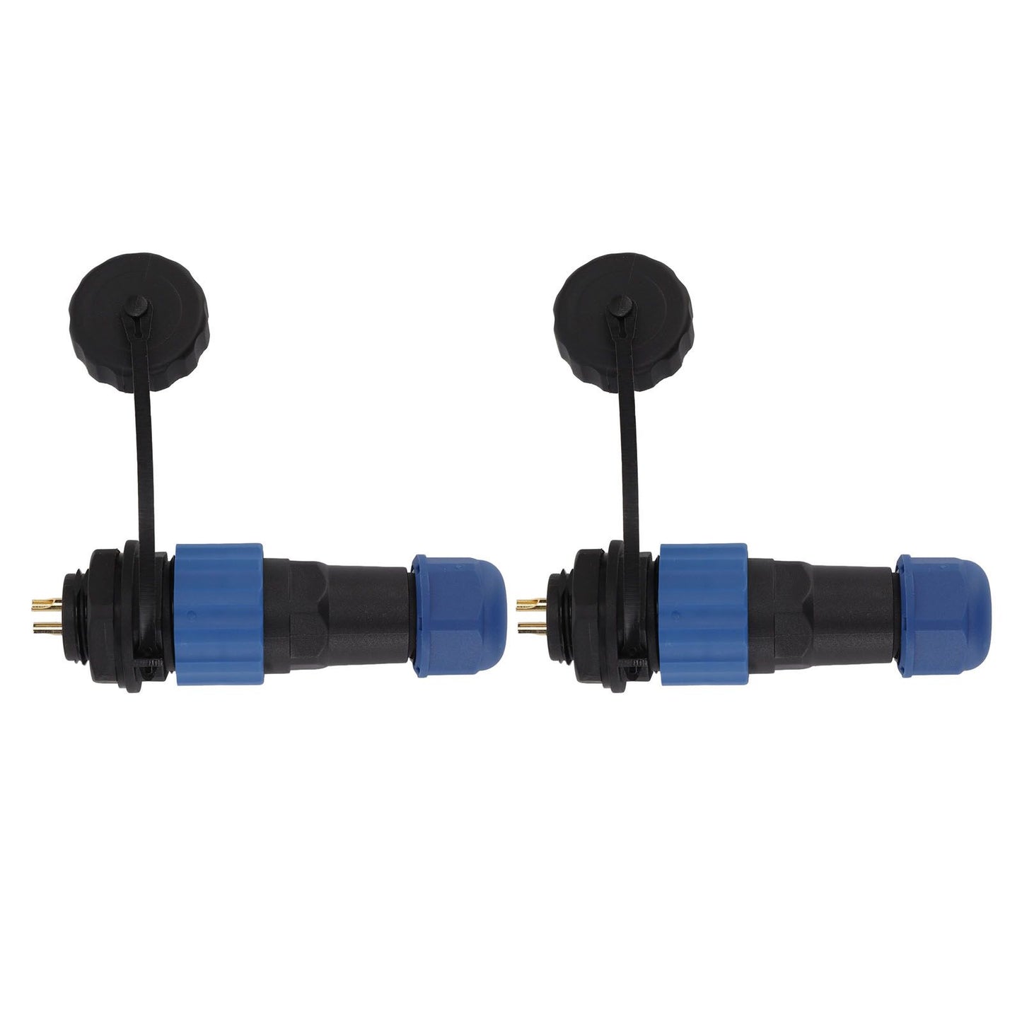 2Pcs SD16 IP68 Waterproof Aviation Connector SD16 Female Plug Male Socket G3/8 Thread SD16 2Pin Rear Nut V1294-YM0521-3114220111911