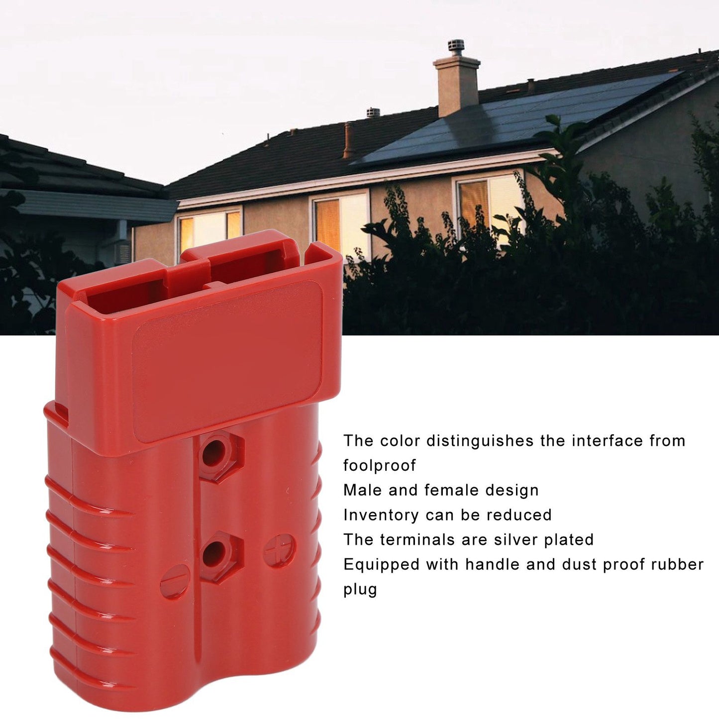 350A 600V Plug Connector SH350 Double Pole High Current Battery Quick Connector Kit for Car Solar Caravan V1294-YM0521-3114220113312