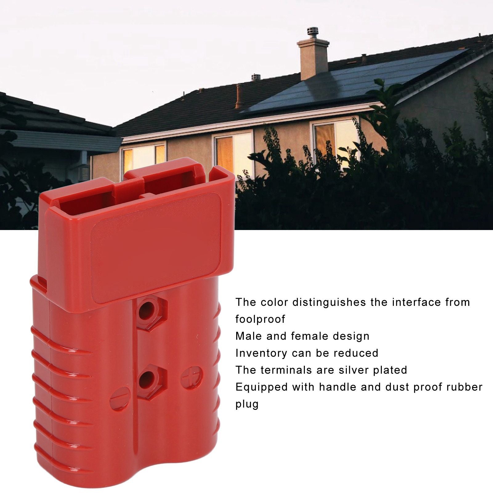 350A 600V Plug Connector SH350 Double Pole High Current Battery Quick Connector Kit for Car Solar Caravan V1294-YM0521-3114220113312