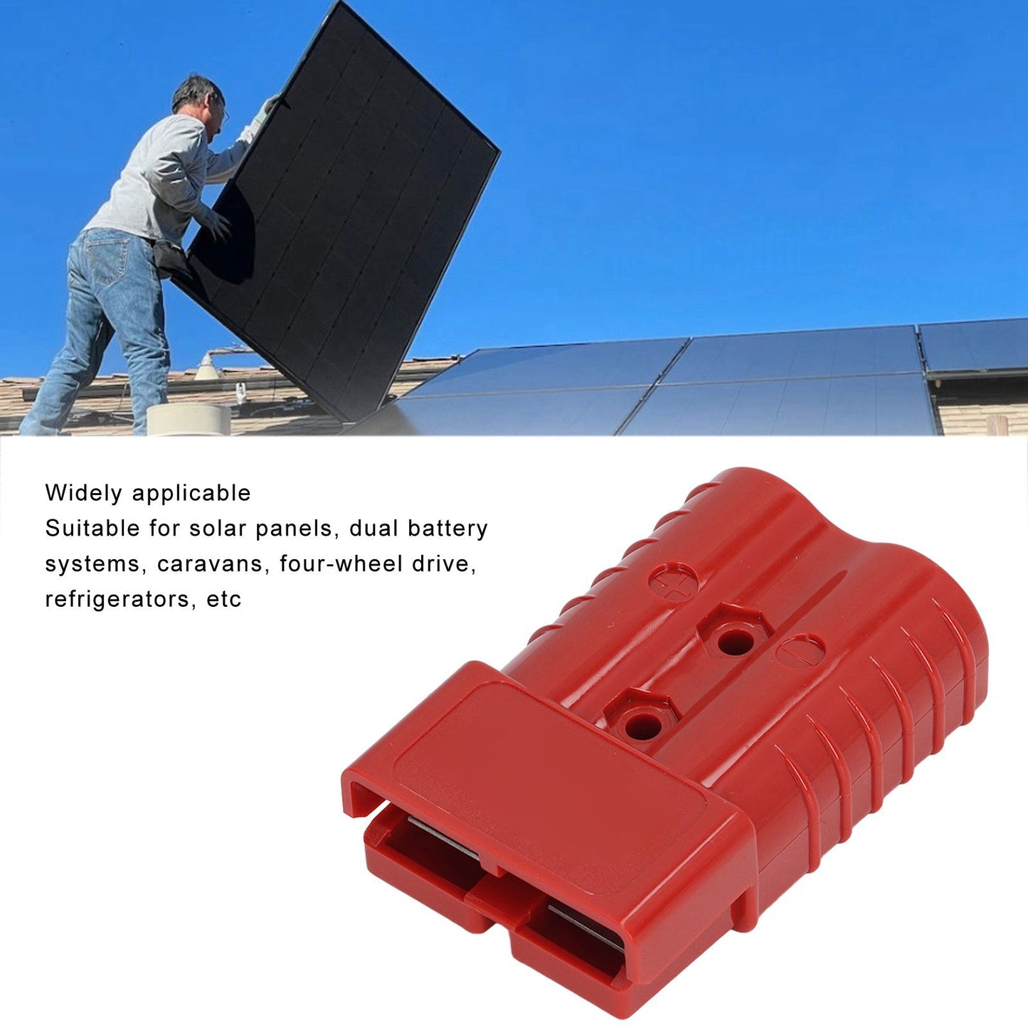350A 600V Plug Connector SH350 Double Pole High Current Battery Quick Connector Kit for Car Solar Caravan V1294-YM0521-3114220113312