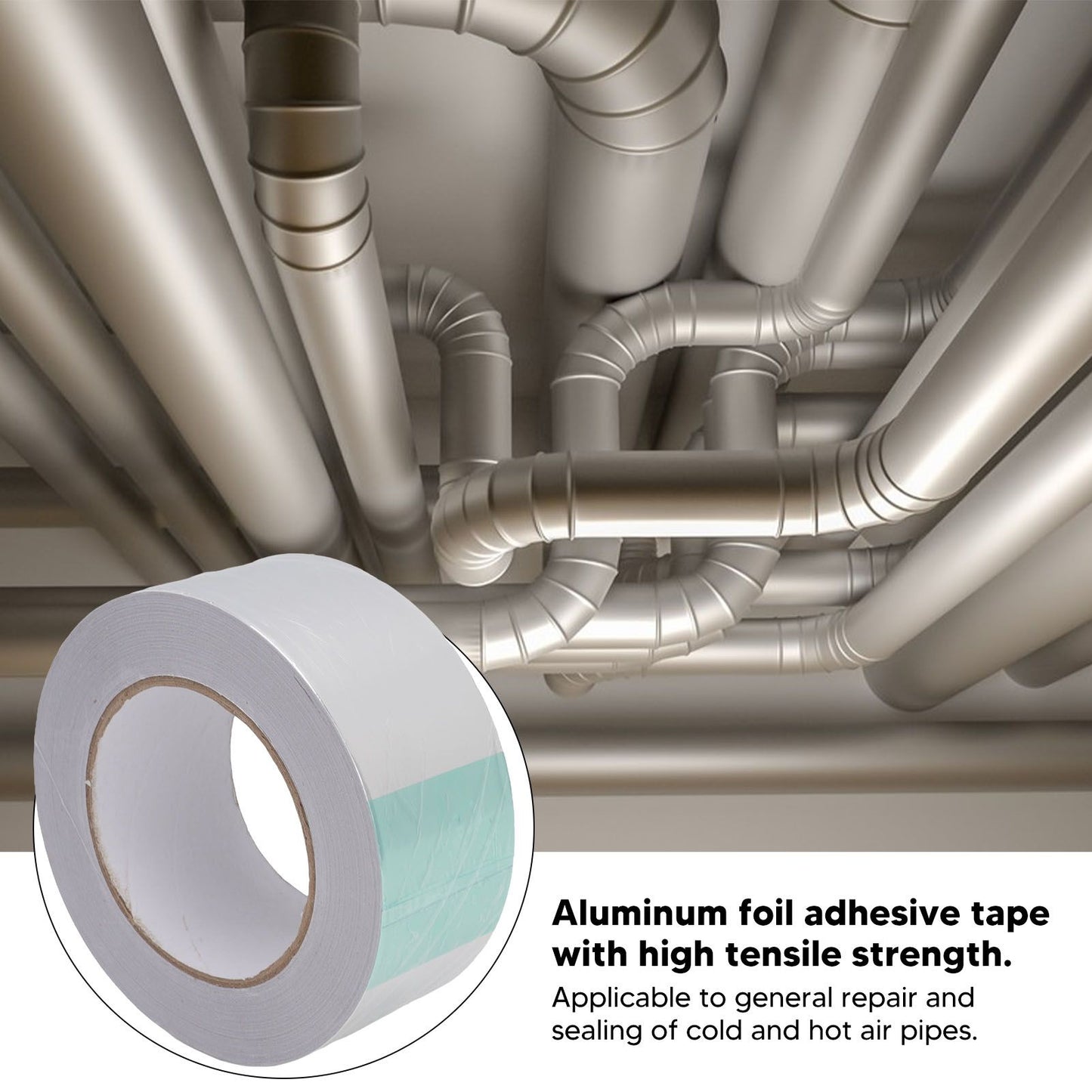 Aluminum Foil Tape Waterproof Heat Resistant Insulation Anti Aging for Industrial Use V1294-YM0521-3114220113511