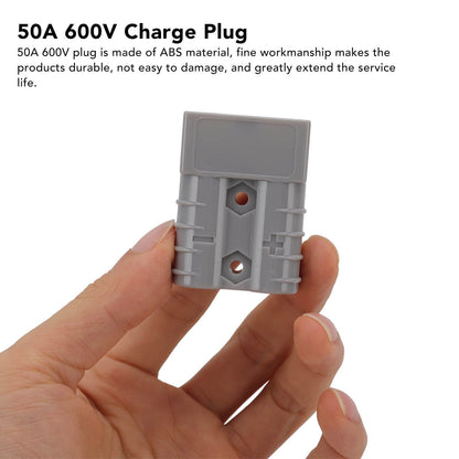 50A 600V Connector Double Pole High Current Power Supply Plug Connector for Solar Panel Dual Battery System V1294-YM0521-3114220113611