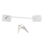 Refrigerator Lock White Childproof Freezer Lock Child Safety Cabinet Drawer Lock with 2 Keys V1294-YM0521-3114220114811