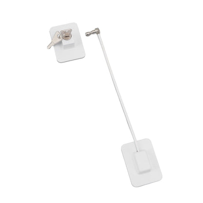 Refrigerator Lock White Childproof Freezer Lock Child Safety Cabinet Drawer Lock with 2 Keys V1294-YM0521-3114220114811