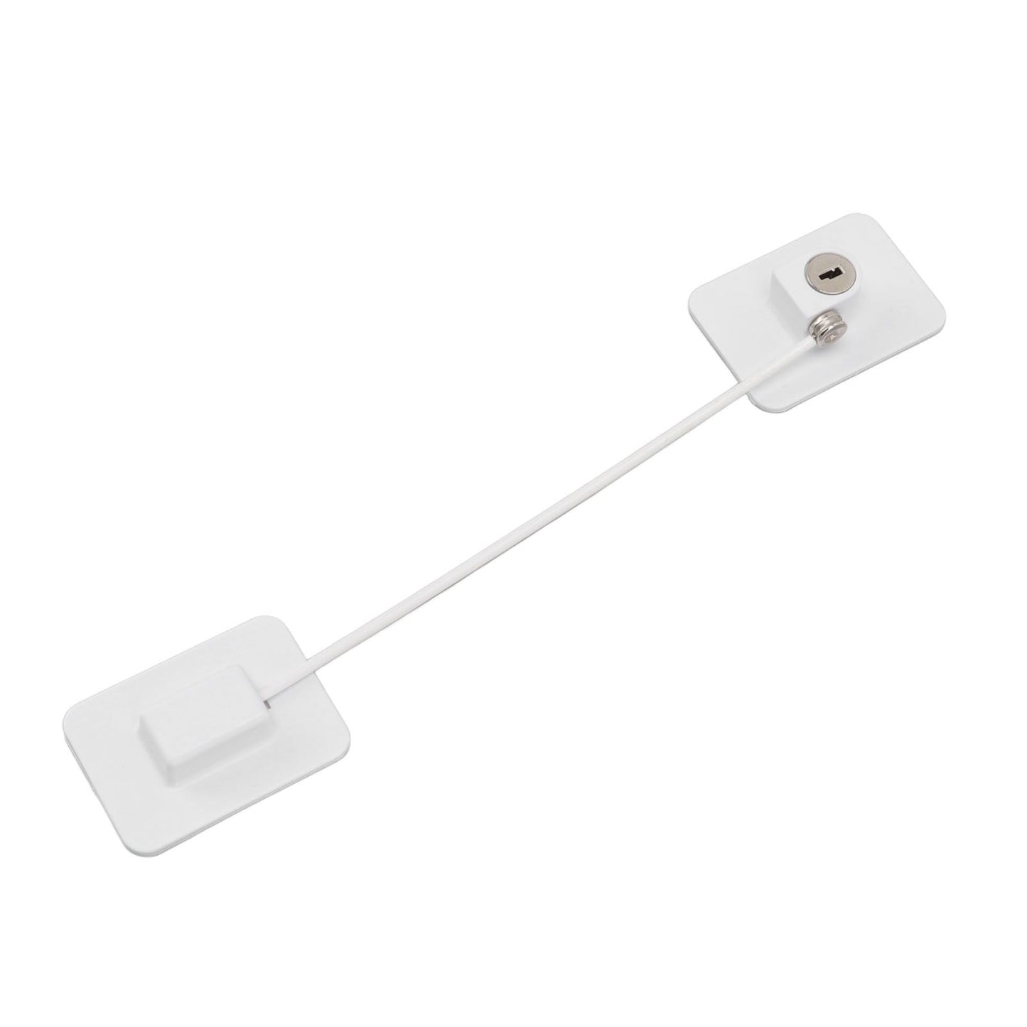 Refrigerator Lock White Childproof Freezer Lock Child Safety Cabinet Drawer Lock with 2 Keys V1294-YM0521-3114220114811