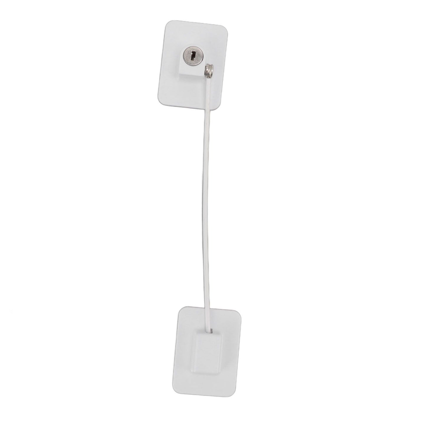 Refrigerator Lock White Childproof Freezer Lock Child Safety Cabinet Drawer Lock with 2 Keys V1294-YM0521-3114220114811