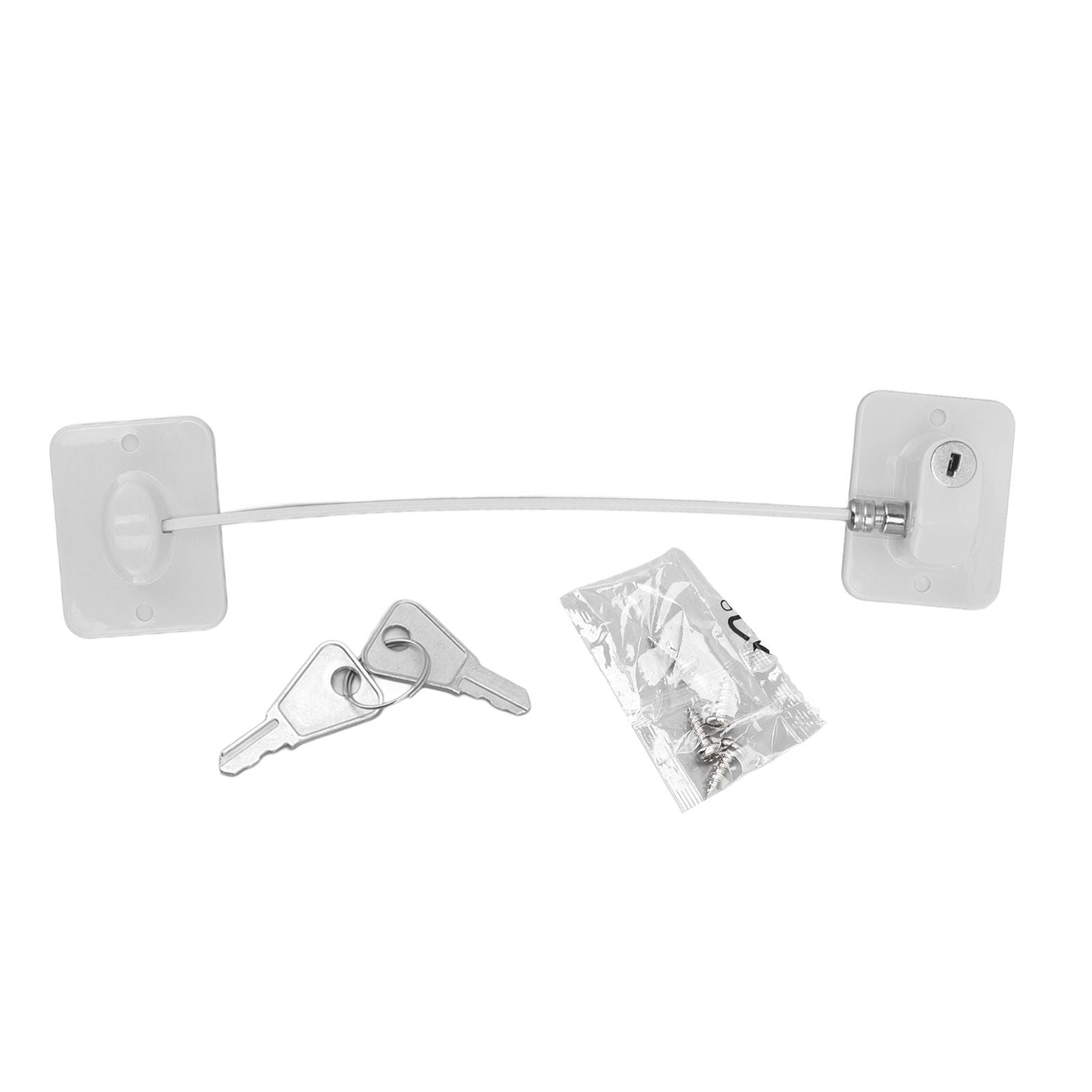 Cable Restrictor Lock Key Unlocking Window Lock Cable Restrictor Child Safety Lock for Refrigerators Doors V1294-YM0521-3114220114911