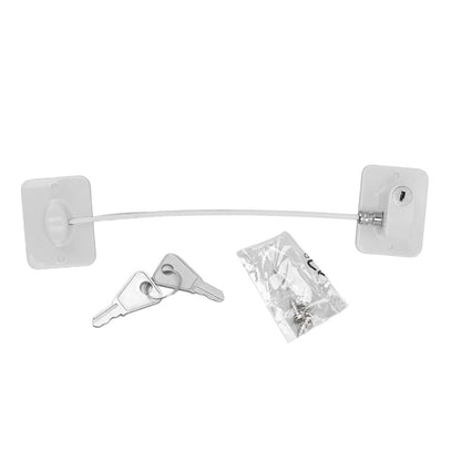 Cable Restrictor Lock Key Unlocking Window Lock Cable Restrictor Child Safety Lock for Refrigerators Doors V1294-YM0521-3114220114911