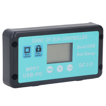 12V 24V MPPT Solar Charge Controller Professional USB PD QC3.0 Solar Panel Regulator with LCD Display for V1294-YM0521-3114220115811