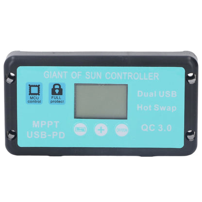 12V 24V MPPT Solar Charge Controller Professional USB PD QC3.0 Solar Panel Regulator with LCD Display for V1294-YM0521-3114220115811