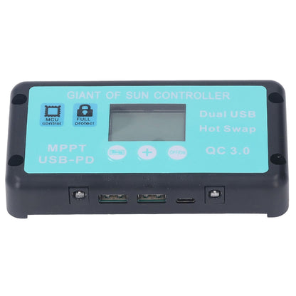 12V 24V MPPT Solar Charge Controller Professional USB PD QC3.0 Solar Panel Regulator with LCD Display for V1294-YM0521-3114220115811