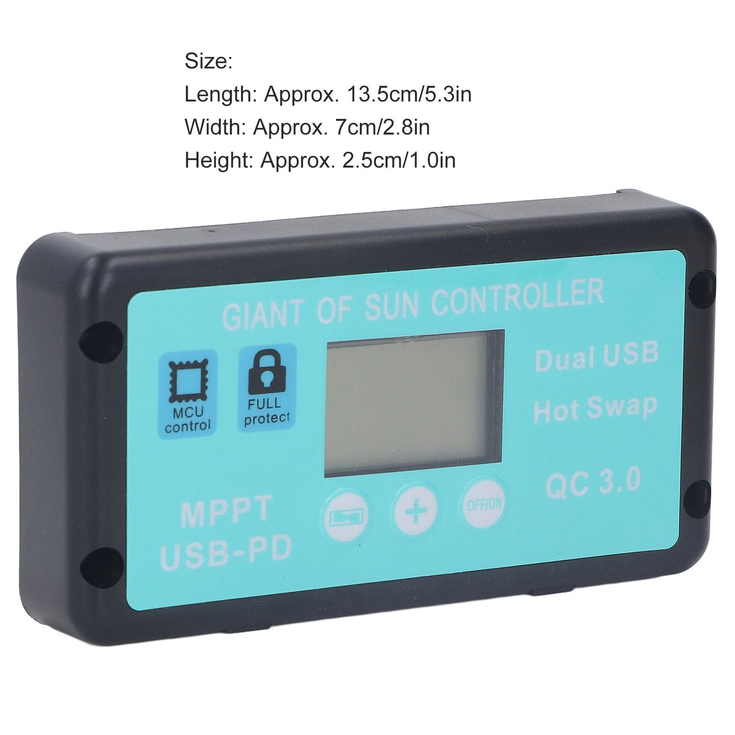 12V 24V MPPT Solar Charge Controller Professional USB PD QC3.0 Solar Panel Regulator with LCD Display for V1294-YM0521-3114220115811