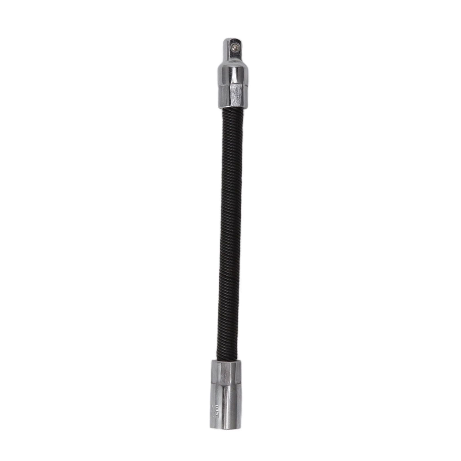 Wrench Extension Rod Bendable Universal Flexible Shaft Sleeve Extension Bar for Factory Workshop Black 1/4 V1294-YM0521-3114220116811