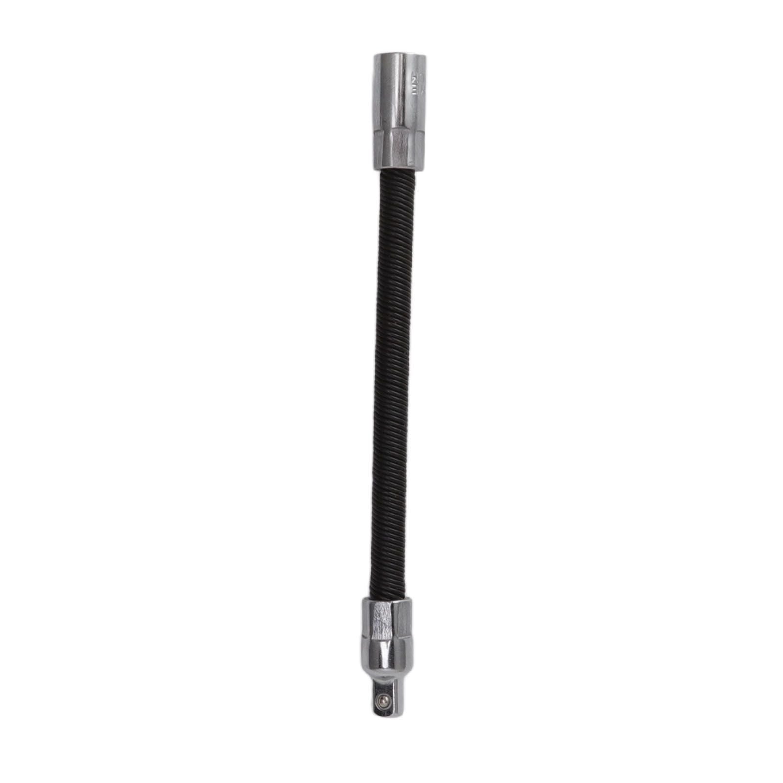 Wrench Extension Rod Bendable Universal Flexible Shaft Sleeve Extension Bar for Factory Workshop Black 1/4 V1294-YM0521-3114220116811