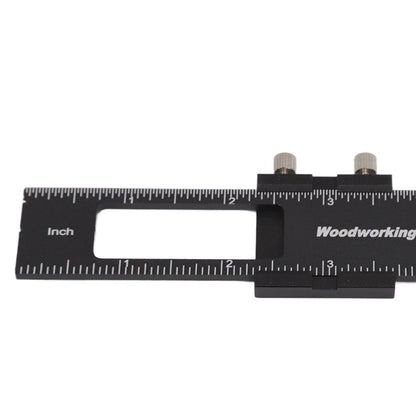 3 Pcs Woodworking Ruler Set Aluminium Alloy T Type Scribing Marking Measuring Ruler with Slide Stops V1294-YM0521-3114220118611