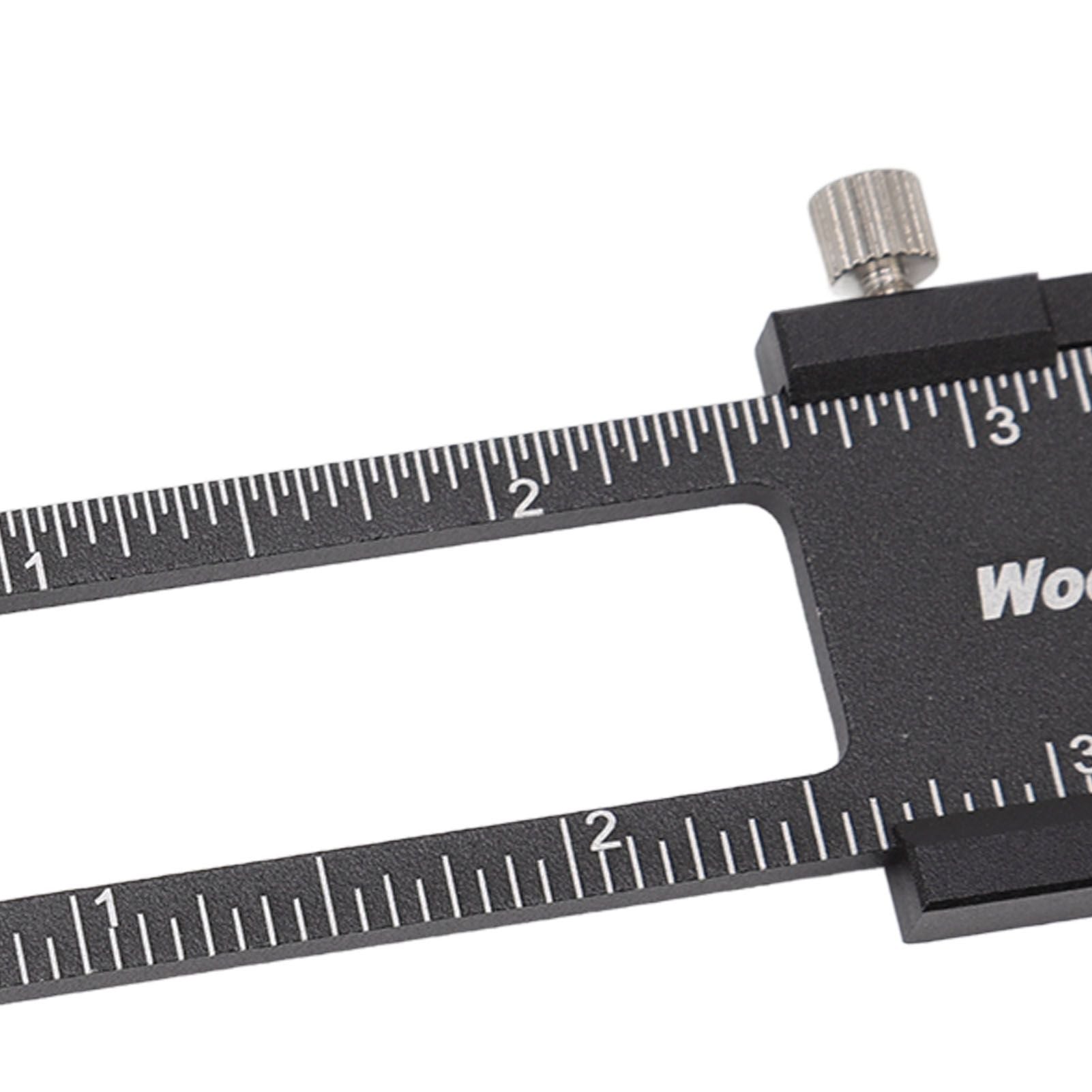 3 Pcs Woodworking Ruler Set Aluminium Alloy T Type Scribing Marking Measuring Ruler with Slide Stops V1294-YM0521-3114220118611