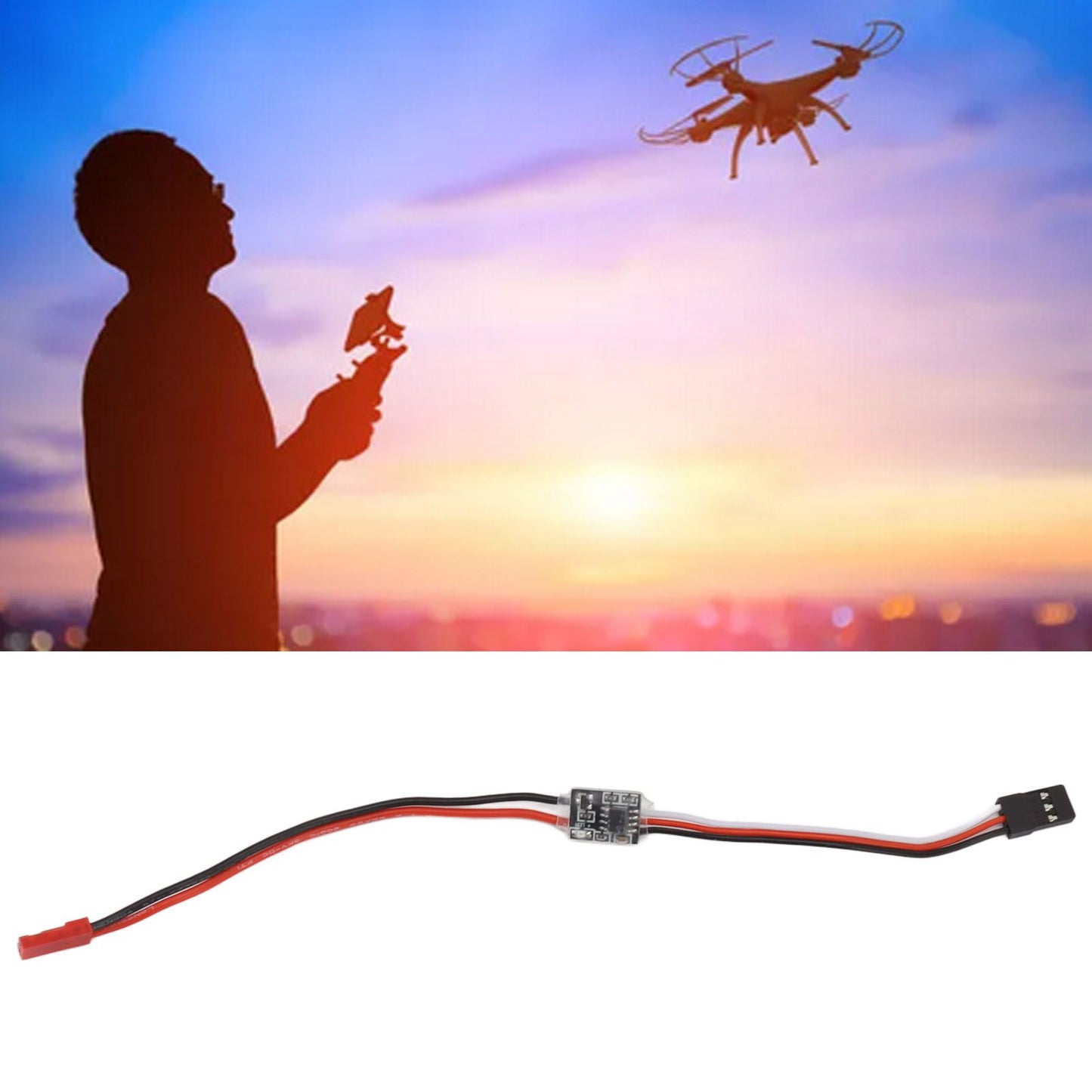 3-5V 2A Remote Control Electronic Switch High Current RC Electronic Switch for RC Drone Water Pump PWM Signal V1294-YM0521-3114230002411